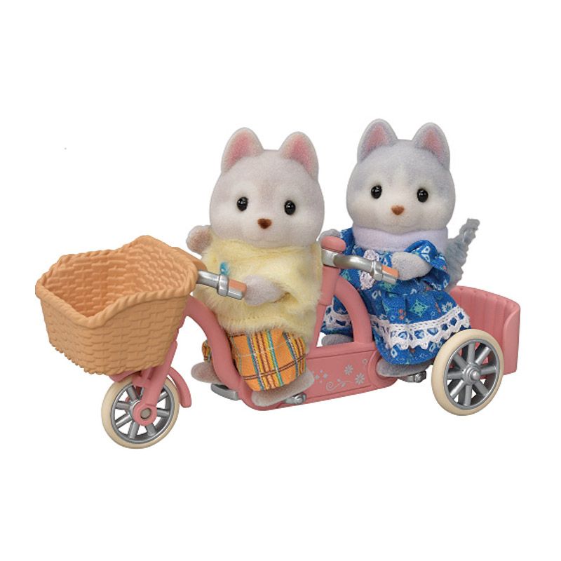 Tandem Con Sorella E Fratello Husky Sylvanian Families