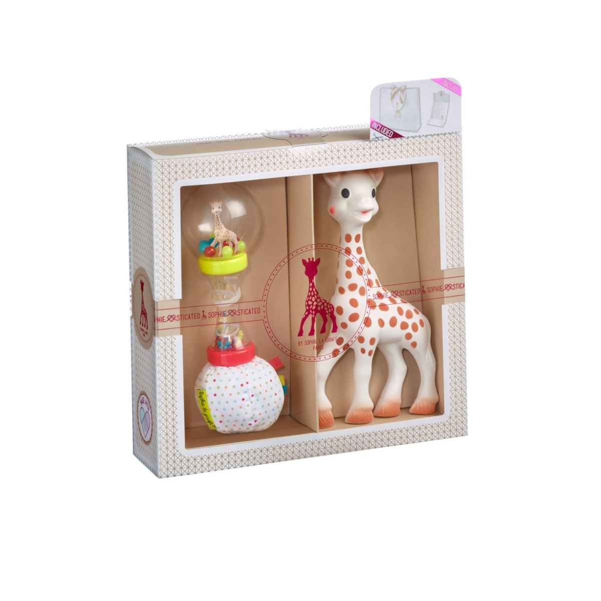 Set Regalo Nascita Sophie la Girafe e Soft Maracas – Sophie la Girafe