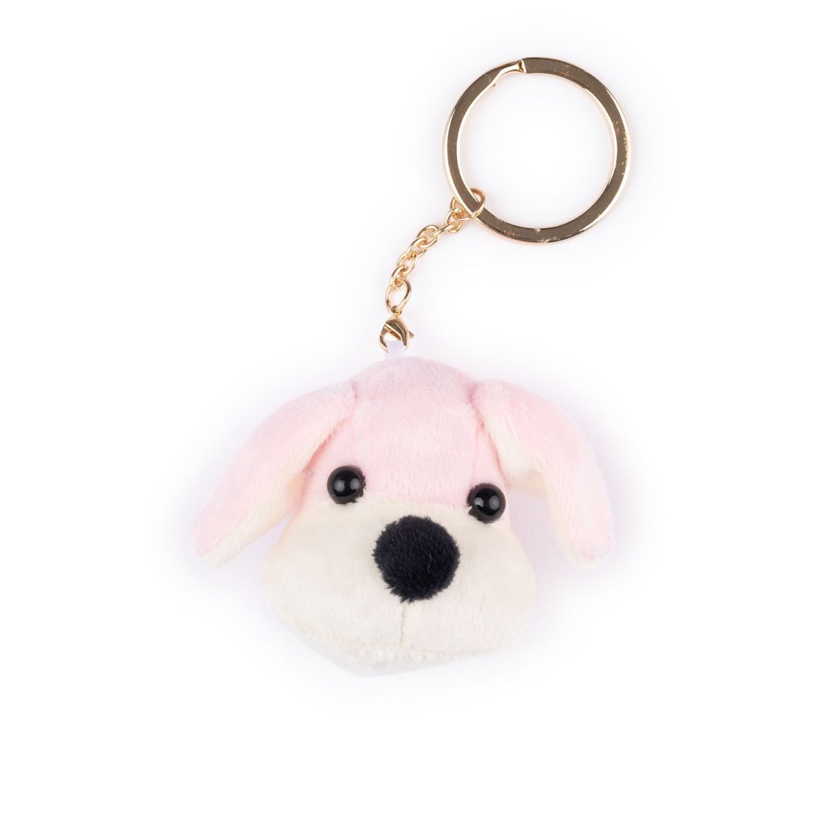 Portachiavi peluche cane rosa