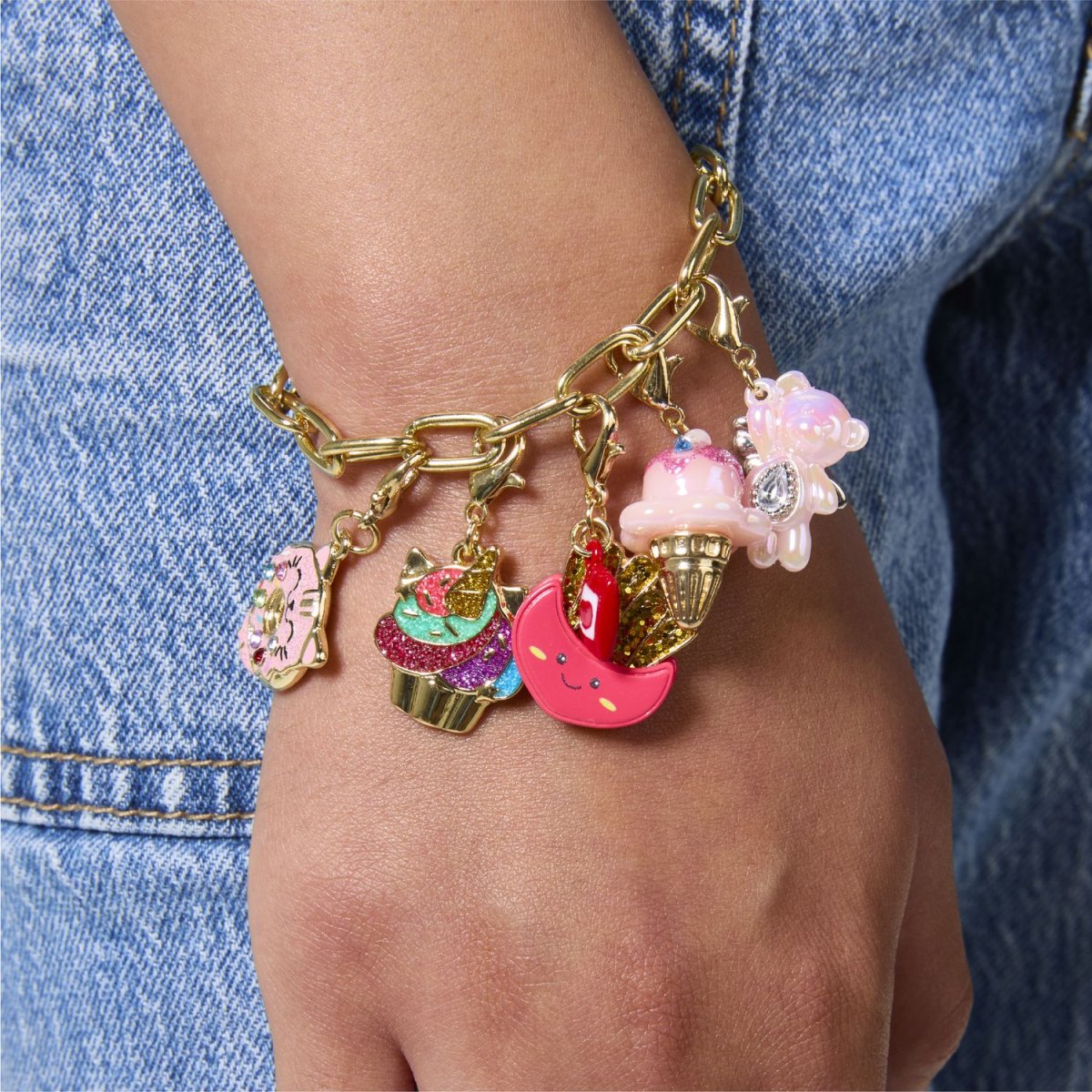 Bracciale Gold con Maglie Oversize, Charm Squad - immagine 5