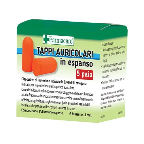 Tappi auricolari in espanso 5 pp.