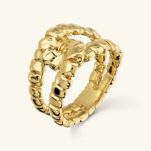 Anello Nodo Texture Corda