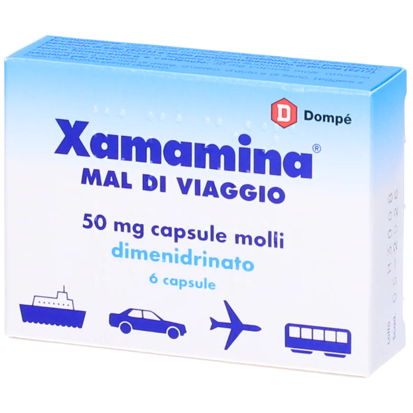 XAMAMINA MAL DI VIAGGIO ADULTI 6 CAPSULE MOLLI