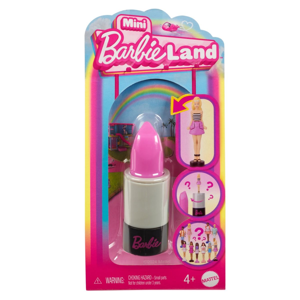Mini Barbieland – Fashionistas – Mini Bambole In Un Tubetto Di Rossetto Con Sorpresa