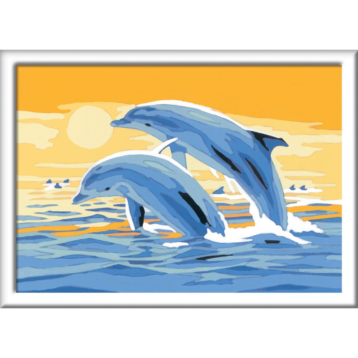 Creart Delfini amici, Serie E, Kit per dipingere con i numeri - immagine 4