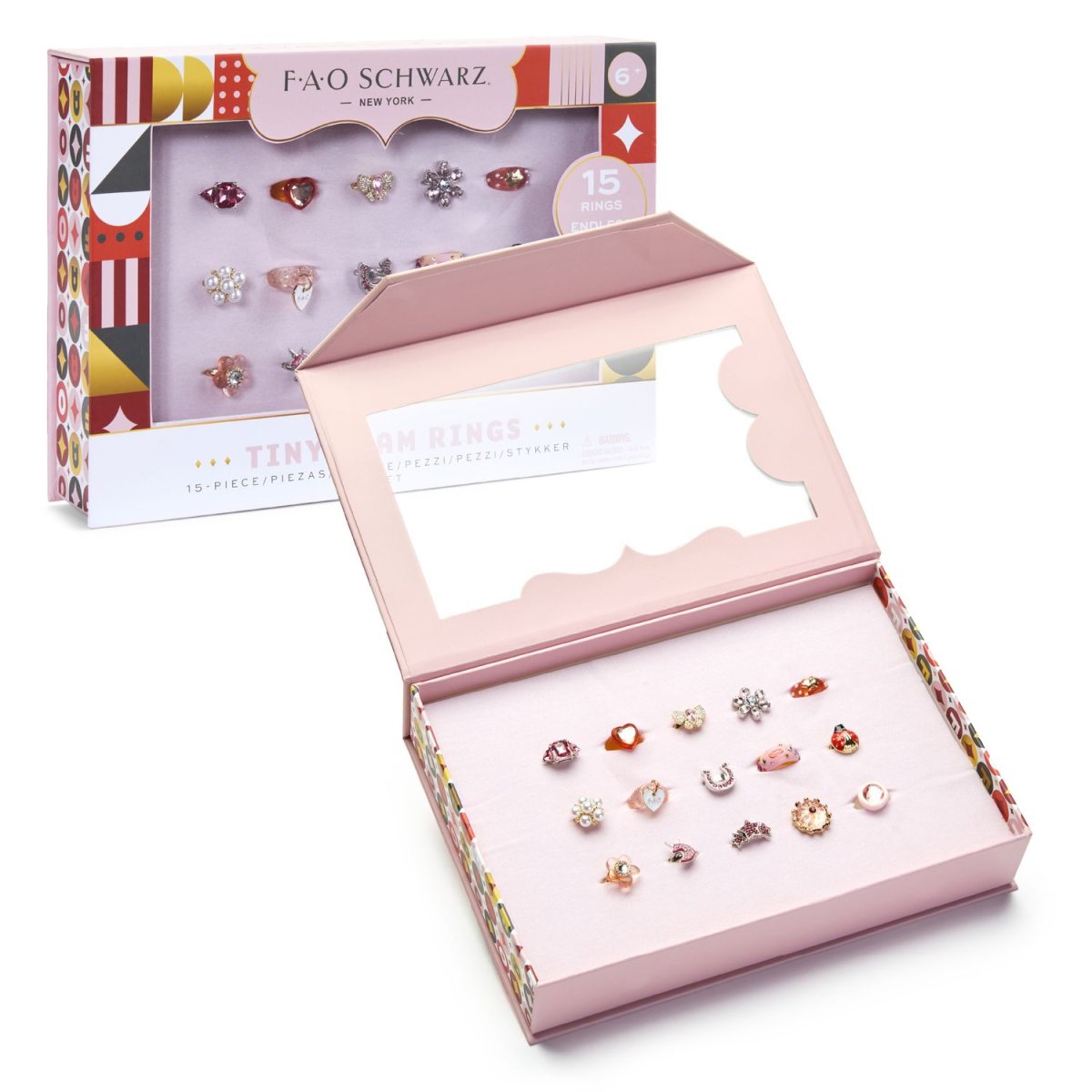 Set di 15 anelli Tiny Glam