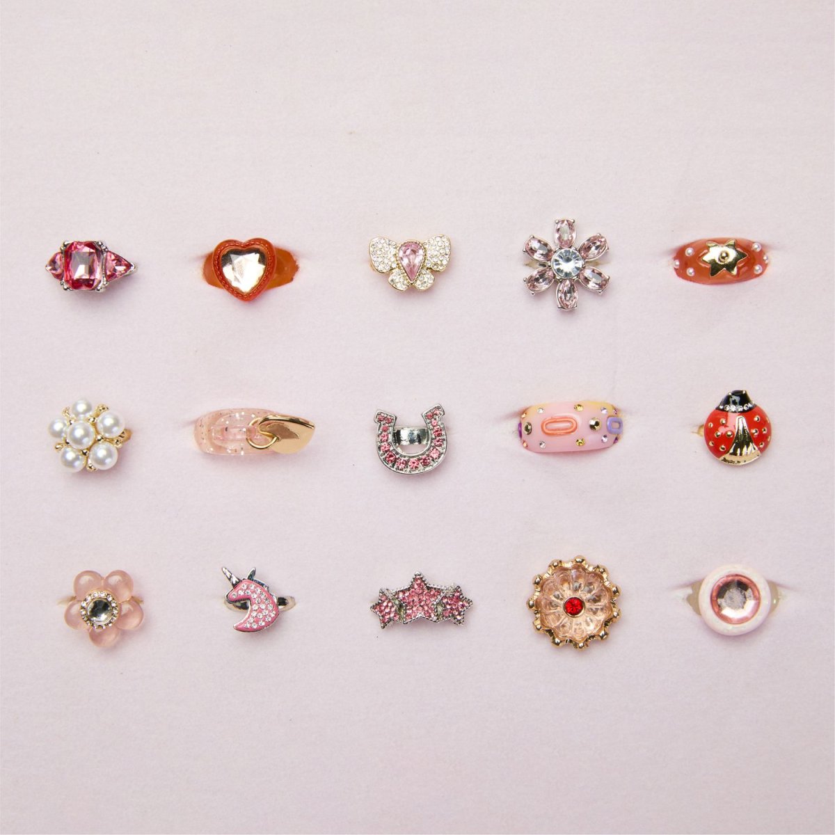 Set di 15 anelli Tiny Glam - immagine 4