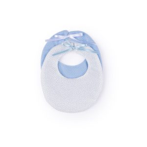 Set bavaglini bianco e azzurro per My FAO Doll 40 cm