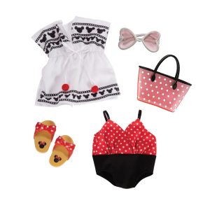 Fashion Pack ispirato a Minnie con abiti e accessori per bambole ILY4EVER