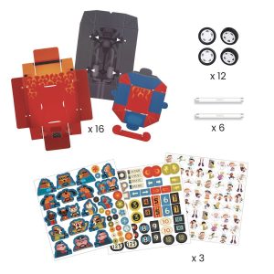 Kit per costruire 3 auto Grand Prix