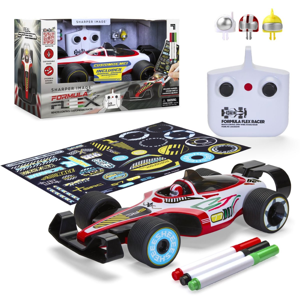 Auto RC Formula FLEX, personalizzabile con adesivi e accessori