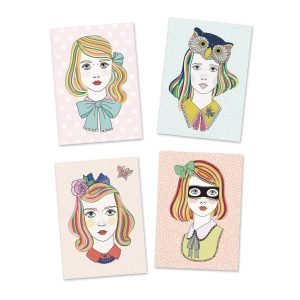 Kit artistico con scoubidou Vibrant hairdos