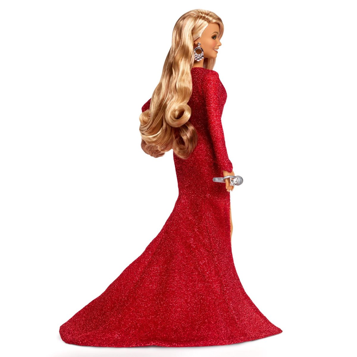 Barbie Signature Mariah Carey Natale 2023, con abito rosso e accessori argentati, da collezione - immagine 4