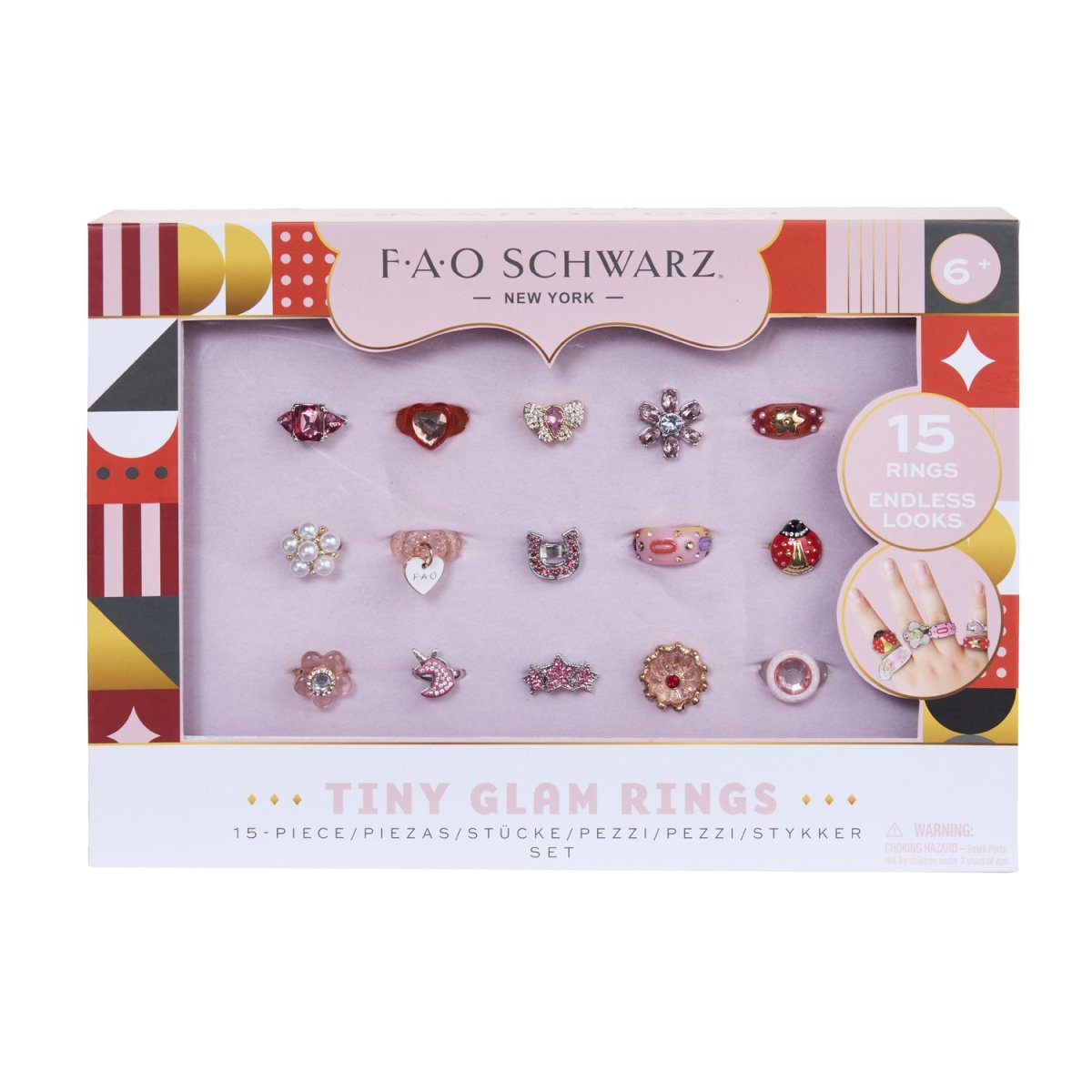Set di 15 anelli Tiny Glam - immagine 7